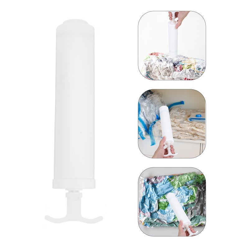 2pcs Vacuum Compressed Bags Hand Pump Manual Pump Compression Bags Pump for Home Travel - Image 3