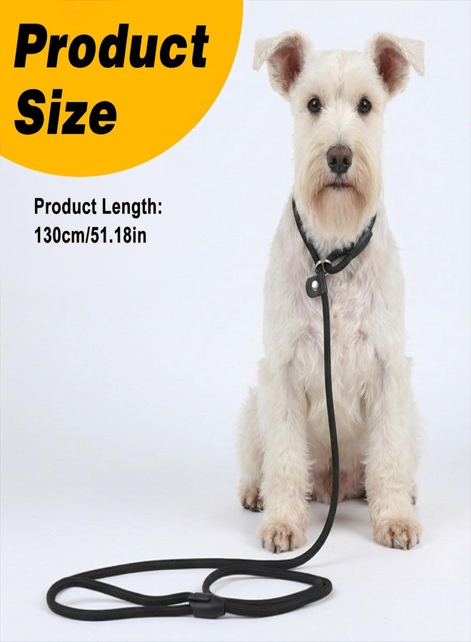 Xosjska Black Heavy Duty Slip Leads for Dogs, Comfortable Slip Lead Dog Leash No Pull Dog Training Leash Adjustable Rope Dogs Leashs Slips Lead Control Leashs for Training Walking Small to Medium - Image 4