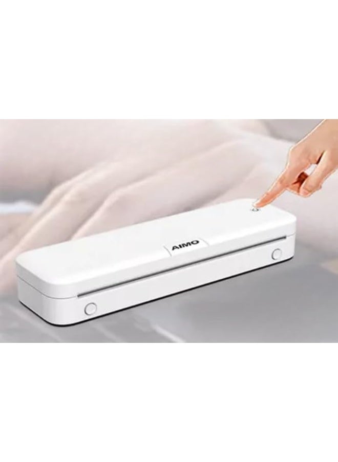 AIMO طابعة حرارية محمولة M831 A4 طابعة A4 بدون حبر - تدعم ورق حراري بحجم 8.26"x11.69"، طابعات سفر بلوتوث للمنزل، متوافقة مع الهاتف واللابتوب - Image 1