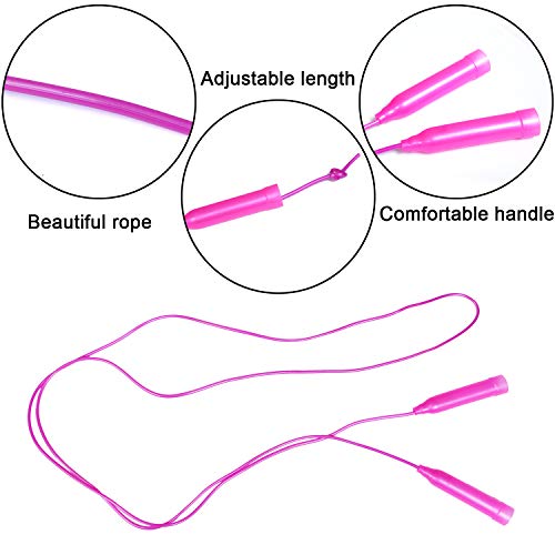 Aneco 10 Pack Kids Jump Rope Set Colorful Outdoor Jump Ropes 73 Feet Jumping Ropes Great Birthday Party Sports Activities Favors Gift - Image 5