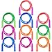 Aneco 10 Pack Kids Jump Rope Set Colorful Outdoor Jump Ropes 73 Feet Jumping Ropes Great Birthday Party Sports Activities Favors Gift - Image 2