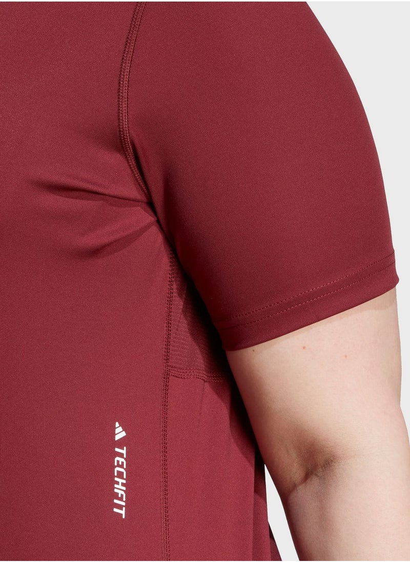 Adidas - Techfit Short Sleeve Training T-Shirt (Plus Size) - Image 1