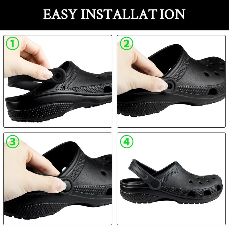 CUNUEN 10 Sets Replacement Rivets for Croc Classic Clogs, Strap Button Shoe Parts Repair Kit - Image 3