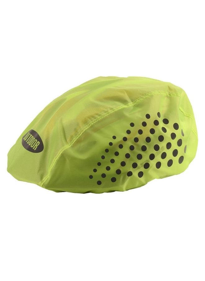 BURAQ - 2 PCS Cycling Helmet Rain Cover Outdoor Reflective Safety Helmet Cover, Size: Free Size(Fluorescent Green (Style 2)) - Image 1
