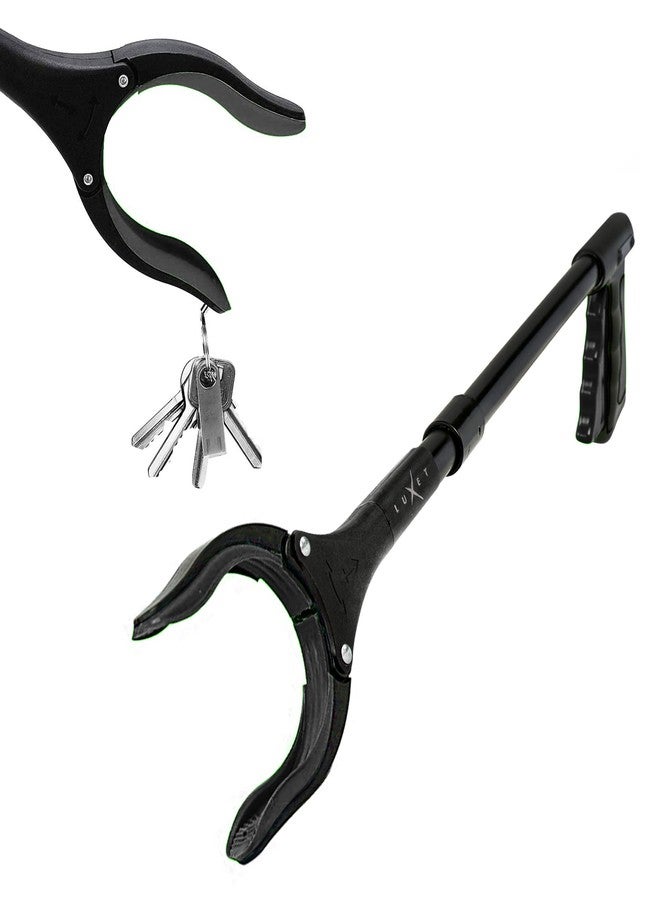 Luxet Grabber Reacher Tool 19" Aluminum Magnetic Claw, Rotating Reacher Grabber Pickup Tool, Foldable Gripper Grabbers for Elderly Grab it Reaching Tool, Trash Grabbers and Pickers, Black, By Luxet 2-Pack - Image 2
