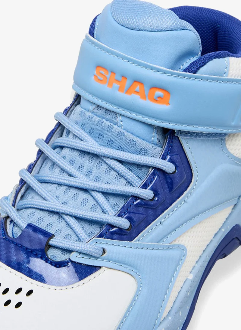 Shaq BLUE Boys Hook & Loop Basketball School Shoes for Men | Best Price UAE