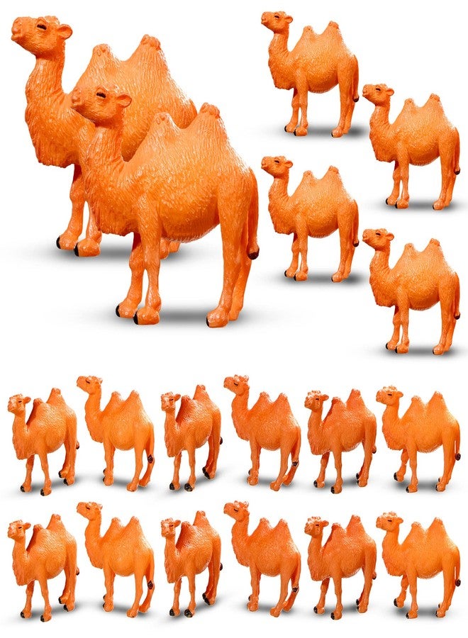 Charniol 24 Pcs Camel Figurines Hand Painted Miniature Animal Statue Desert Camel Figures Animal Figurines Toys Models for Table Desktop Cake Toppers Collection Home Ornaments Decor - Image 1