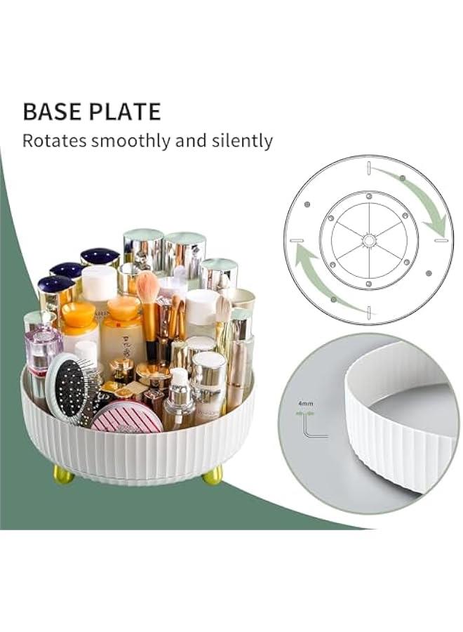 HOOKOR 360° Rotating Storage Tray, Rotary Table Diameter 28CM, Cosmetics and Perfume Organizer, Desktop Storage Tray for Cosmetics and Skincare Products Large Capacity (28CM) - Image 2