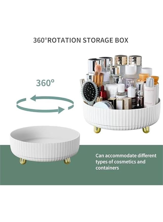HOOKOR 360° Rotating Storage Tray, Rotary Table Diameter 28CM, Cosmetics and Perfume Organizer, Desktop Storage Tray for Cosmetics and Skincare Products Large Capacity (28CM) - Image 3