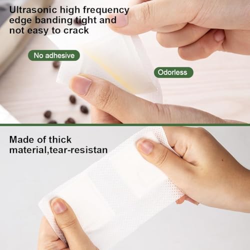 ZEBROC 50 Pieces Portable Coffee/Tea Filter Paper Bag Hanging Ear Drip Coffee Tea Bag Single Serve Disposable Pour Over Drip Coffee Filter Bag Perfect for Travel, Camping, Home (50, Drip Coffee Bag) - Image 2