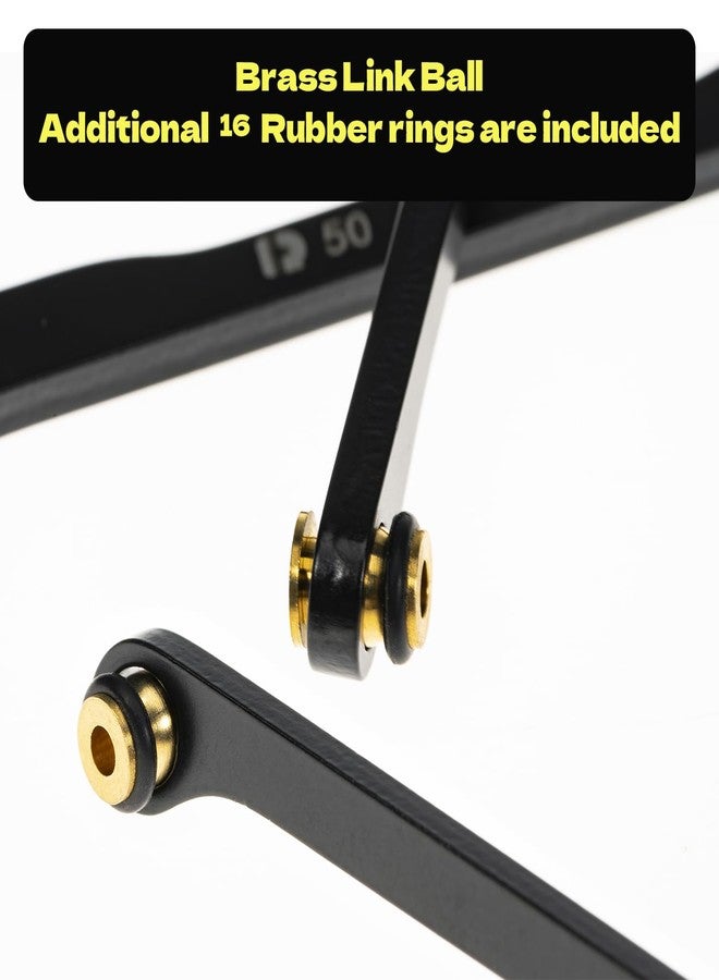 RampCrab High Clearance 4 Links Set for SCX24 Gladiator & Dodge Power Wagon, Steel Links Set, Upgrade Parts for SCX24, Axial 1/24 RC Crawler Car Upgrade Accessories, 8Pcs, Black - Image 4
