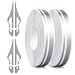 OXDFK 2 Rolls of Car Pinstripe Tapes Silver Pinstripe Body Sticker Vinyl Thin Car Stripe Pinstripe Tape for Motorcycle Car Racing DIY Body Sticker Tape Silver - Image 2