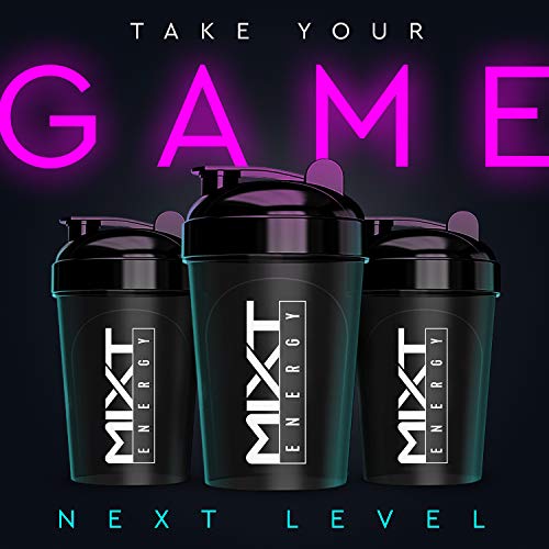 MIXT Energy Shaker Bottle, 16 oz. Shaker Bottle, BPA Free & Lid Mixing Technology (16 oz, Black) - Image 5