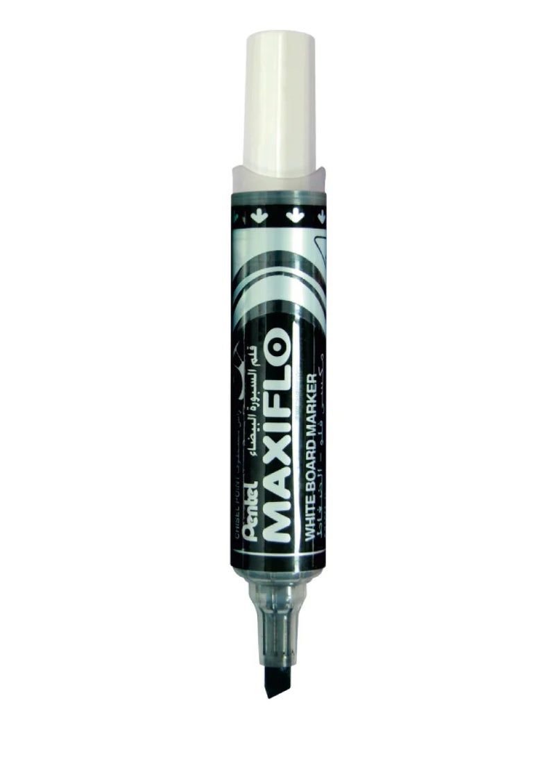 Pentel - 2-Piece Maxiflo Whiteboard Marker Chisel Tip Black Ink - Image 1