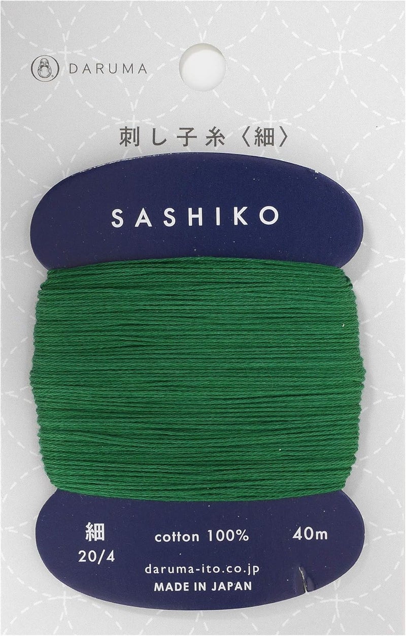 Daruma Sashiko Thread Thinner Weight 40m Col. 208 -Mint Green- Japanese Embroidery & Quilting by Yokota - Image 2