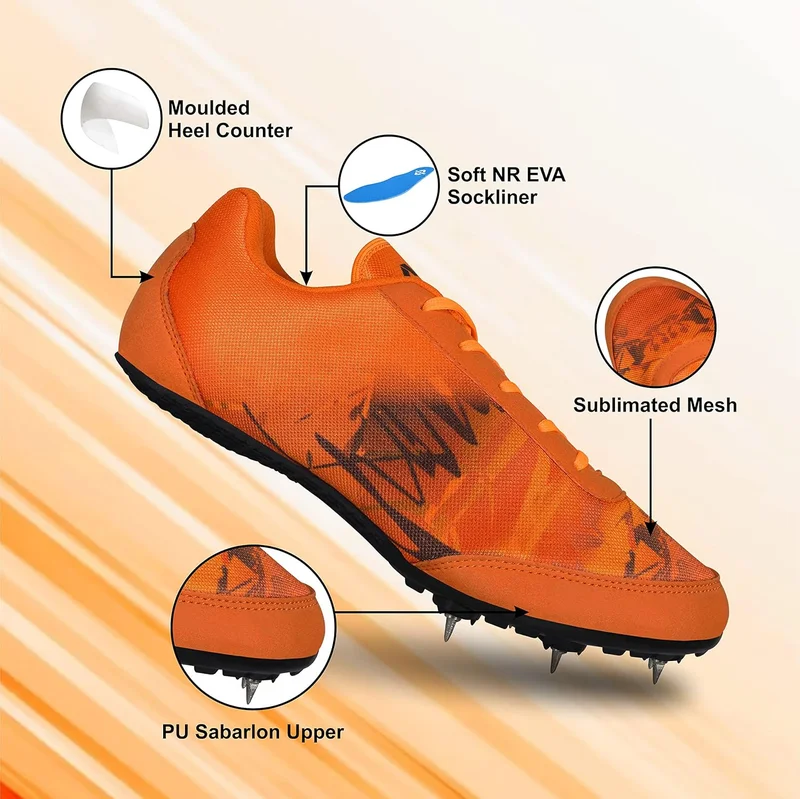 Nivia Jumping Zion-I Orange Sports Shoes