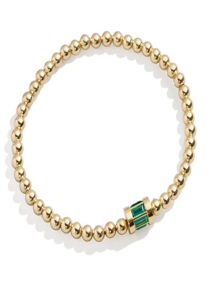 BaubleBar Tatum Birthstone Bracelet - Emerald - Image 1