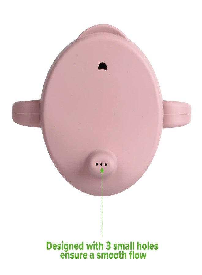 haakaa Silicone Sip-N-Snack Cup, Toddlers Sippy Cup&Snack Container 2-in-1, BPA Free Training Cup for Baby 6 Month+, 8 Oz (Blush) - Image 3