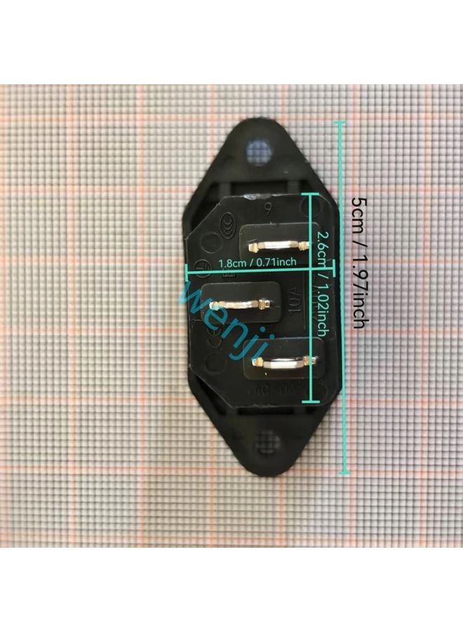 2pcs AC 04 Power Supply With Screw Holes 3 Pin Socket For Rice Cookers Electric Pans - Image 3