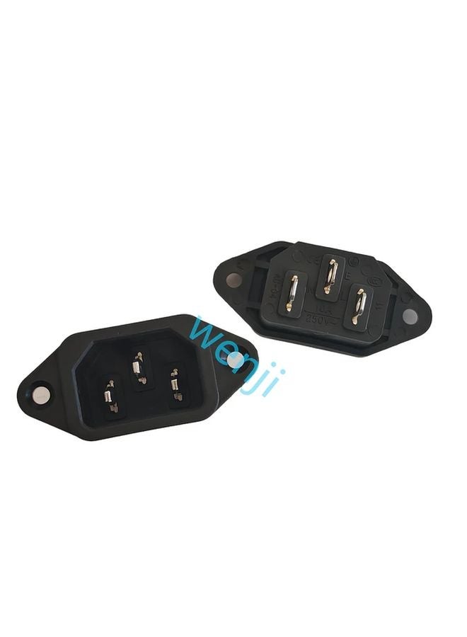 2pcs AC 04 Power Supply With Screw Holes 3 Pin Socket For Rice Cookers Electric Pans - Image 1