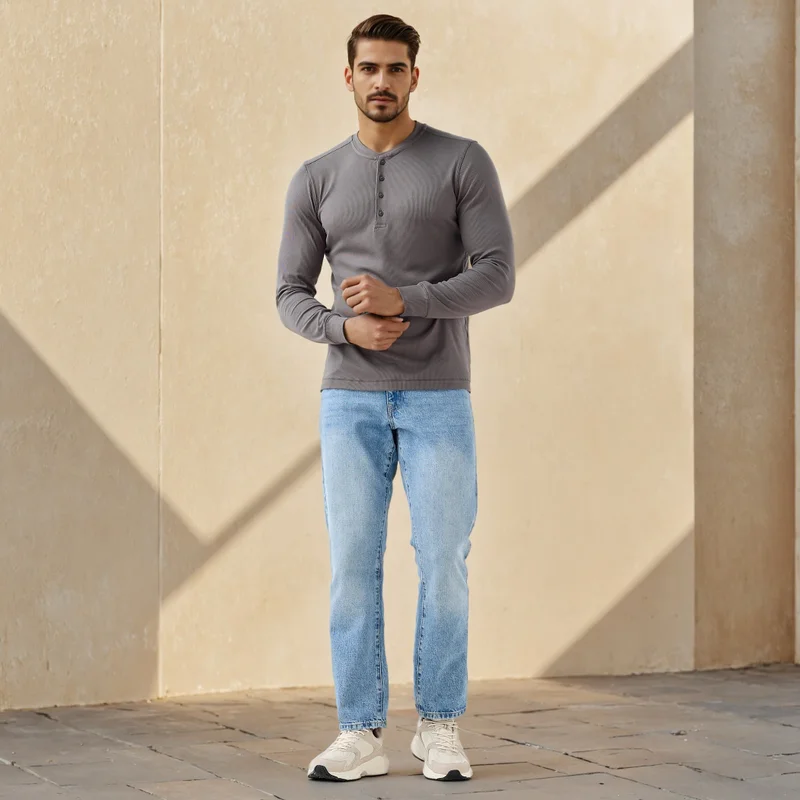 Splash FAV Regular Fit Textured T-shirt