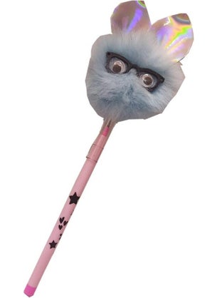 Plush Cat with Glasses Figured Egg Laying Pen 1 Piece Cat Glasses Shaped Egg Laying Pen Gift Pen Furry Cute Pen