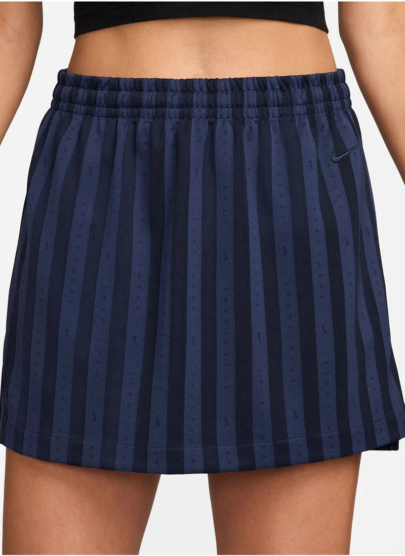 Nike Nsw Jacquard Stripe Skirt