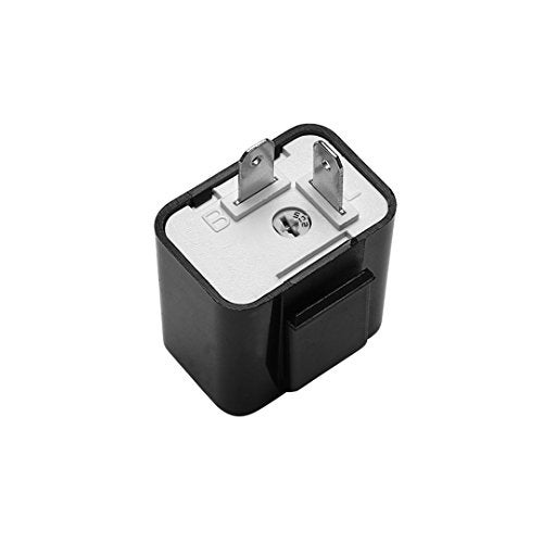 AMFRNE 12V Speed Adjustable 2 Pin Direct Replacement Compatible LED Electronic Flasher Relay fix CAR and Motorcycle Turn Signal & Hazard Warn Hyper Flash Relay - Image 2