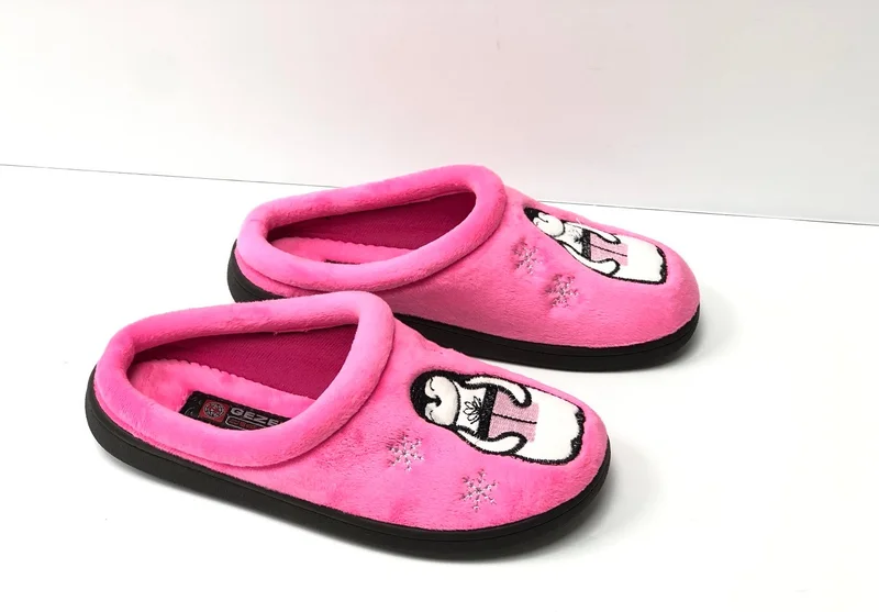 Gezer Caucasus Women's Polar Colorful Orthopedic Washable Home Slippers