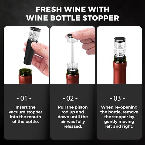 Vinenco Wine Chiller Set & Chill Rods + Foil Cutter, Stopper, Ebook - Premium 7in1 Stainless Steel Bottle Cooler Stick, Decanting Aerator & Drip-Free Pourer | Bar Gift Men Women - Image 4