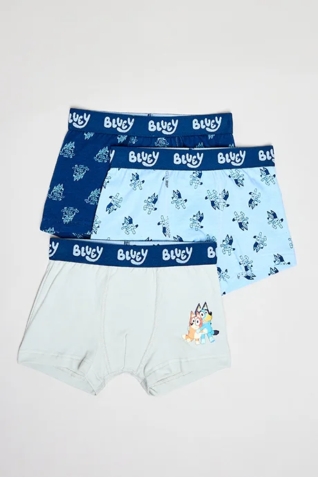 أر أند بي 3 Pack Bluey Print Briefs