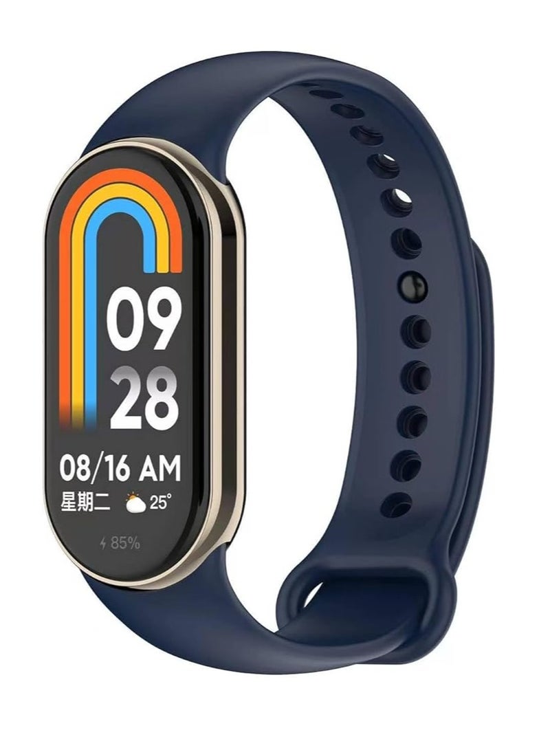 Compatible with Xiaomi Mi band10/ Xiaomi Mi band 9/ Xiaomi Mi band 8 Replacement Strap, Silicone Skin-Friendly Wrist Strap Sports Wristbands for Women Men Xiaomi Band 8/9/10 - Image 1