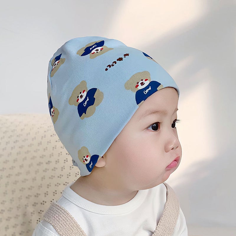 Ins Princess Baby Hat Fontanel Protection Fetal Cap Pure Cotton Baby Sweet Spring Autumn Winter Double Layer Kidsren's Cartoon - Image 3
