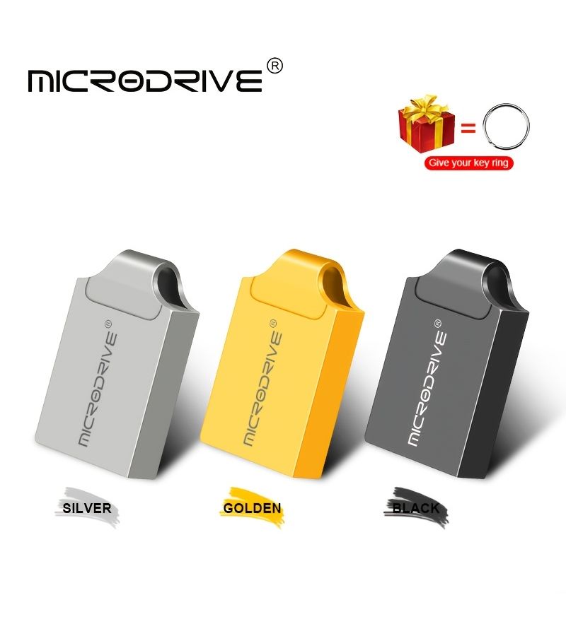 معدن 2.0 فلاش USB ميني ديسك ذهبي 64 جيجابايت عصا ذاكرة بن للحاسوب المحمول والكمبيوتر اللوحي - Image 4