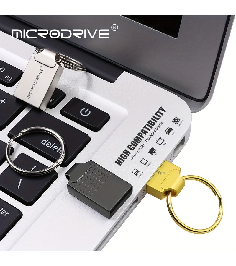 معدن 2.0 فلاش USB ميني ديسك ذهبي 64 جيجابايت عصا ذاكرة بن للحاسوب المحمول والكمبيوتر اللوحي - Image 2