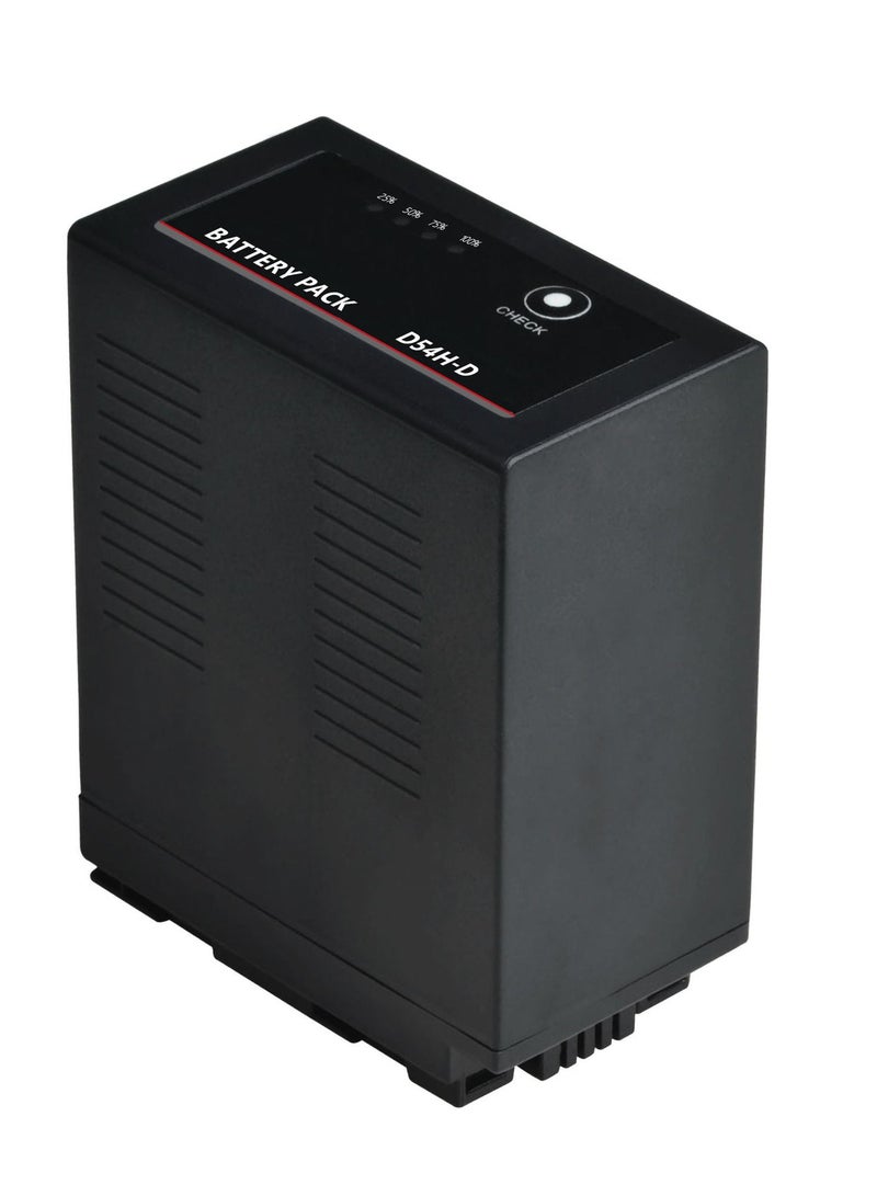 DMK Power بطارية ليثيوم أيون قابلة لإعادة الشحن DMK Power CGA-D54S بسعة 7200 مللي أمبير متوافقة مع باناسونيك CGR-D54S D54D DVC180B MDH2 AG-HPX250 AG-HPX173MC DVX100AE AG-HPX260MC MDH2 كاميرا كامكوردير - Image 2