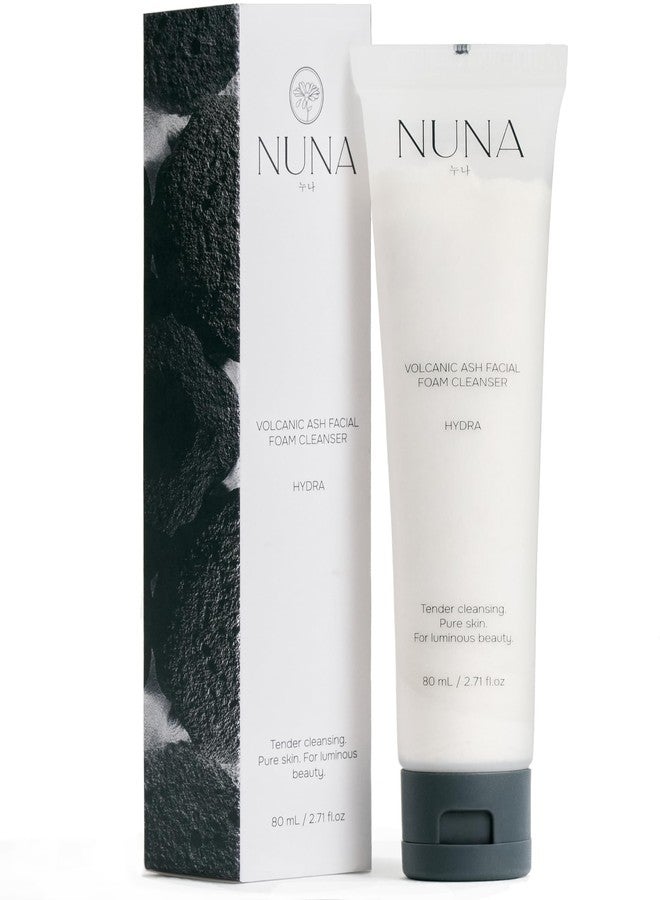 NUNA Hydra Volcanic Ash Facial Foam Cleanser - Gentle Cleansing, with Volcanic Ash and Kaolin, 17 Amino Acid Complex, Centella Asiatica, Hydrolized Hyaluronic Acid, 2.7 fl oz - Image 1