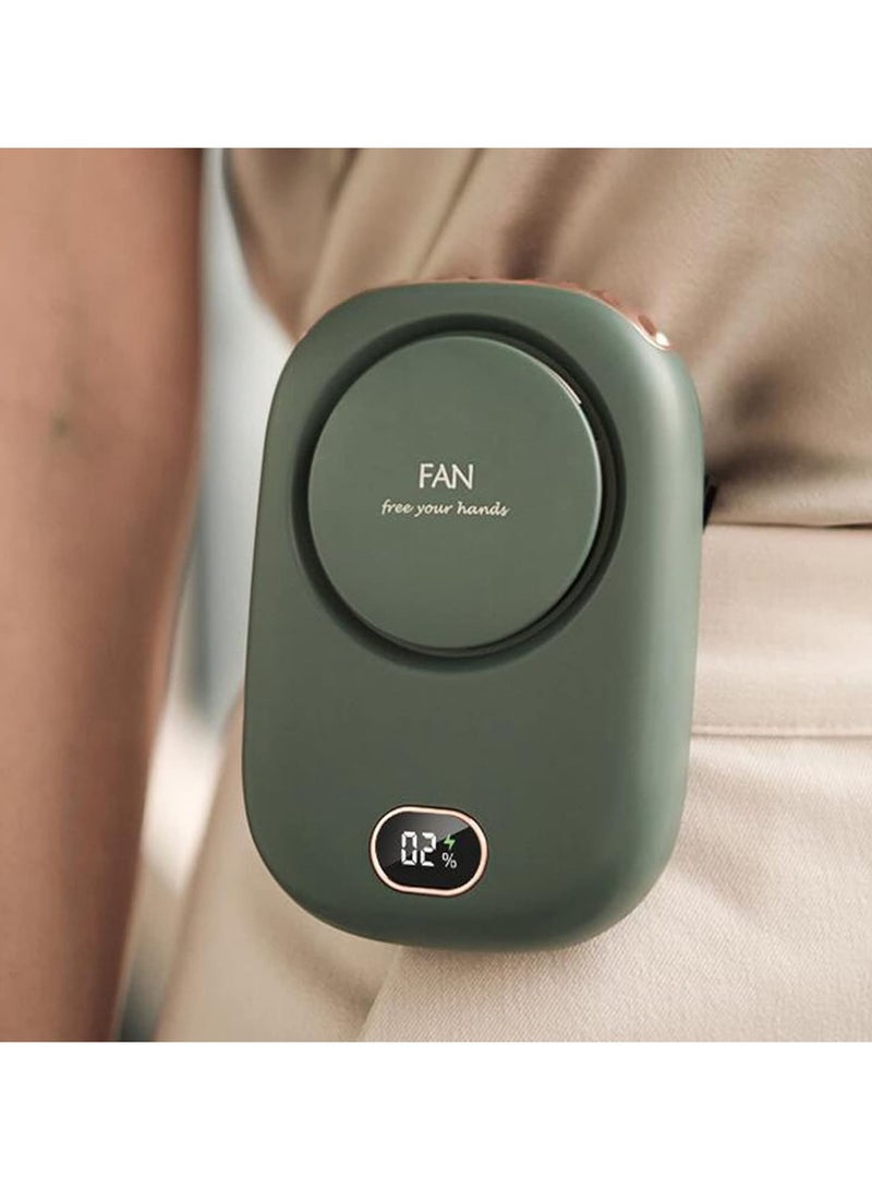 general Portable Neck Fan, USB Rechargeable Fan Hands-Free Personal Fan with Adjustable Lanyard Design Compact Travel Fan 3 Wind Speed Settings - Image 3