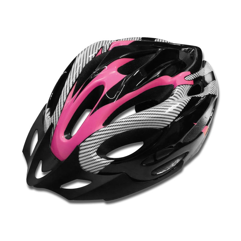 FABTEC خوذة دراجة هوائية وتزلج باللونين الوردي والأسود مع واقي قابل للفك | خوذة دراجة جبلية خفيفة الوزن مع غلاف مهوي، وحشوة ممتصة للصدمات، وحزام قابل للتعديل | مثالية للرجال والنساء والأطفال - Image 1