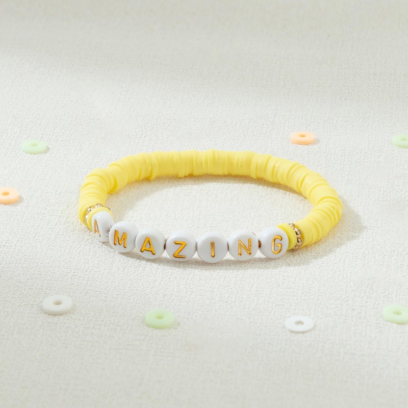 JIASHUYEYE 18Pcs Preppy Bracelets for Teen Girl, Party Favors for Kids 8-12, Inspirational Friendship Bracelets, Cute Birthday Party Favors for Tweens - Image 5