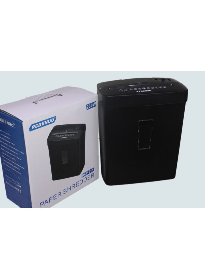 REBENUO Paper Shredder Automatic Shredder 200V Human Interactive Design Board Compact Body Automatic Shredder Machine for Home Office RCP 215 - Image 2