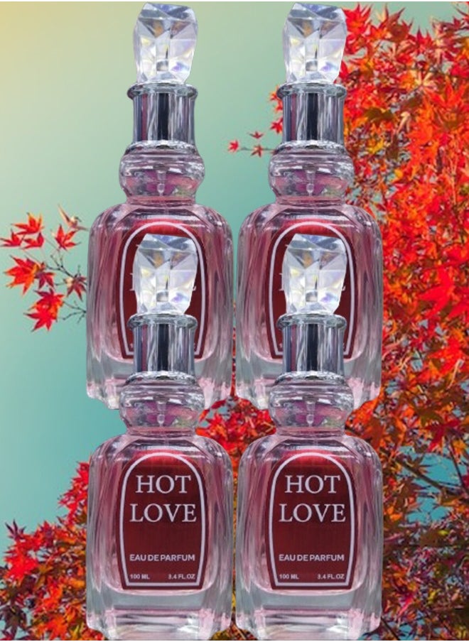 هوت - 4 قطع عطر هوت لاف 100 مل - Image 1