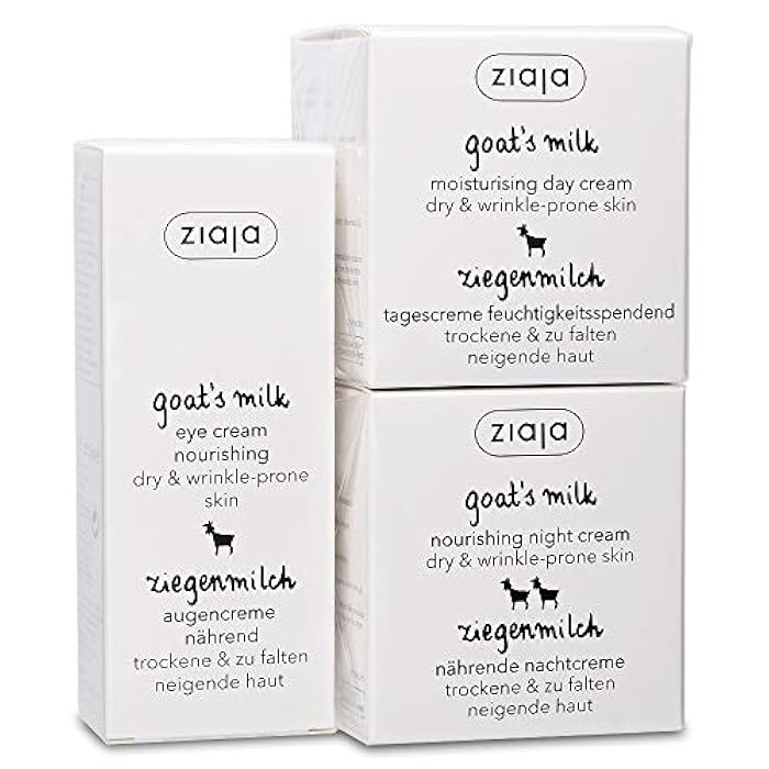 Ziaja Goat's Milk Bundle: Day, Night & Eye Cream - Image 1