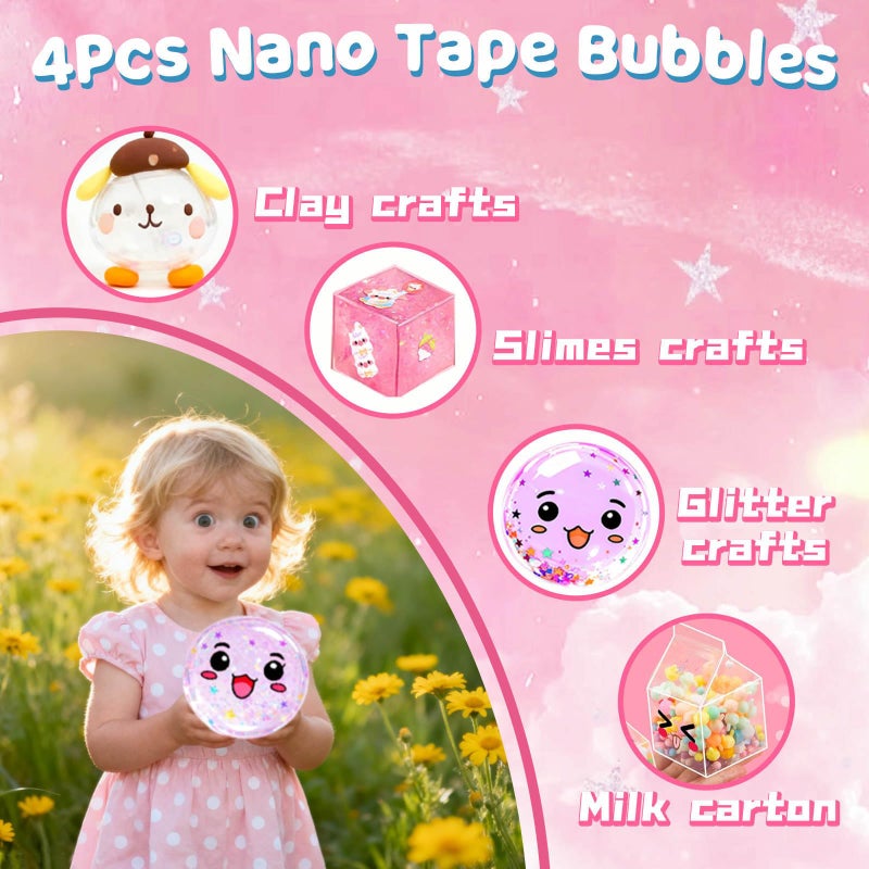 ZiZa Nano Tape Bubble Kit for Kids, Squishy Maker Making Kit, Birthday Toys Gifts for 4 5 6 7 8 9 10 Year Old Girls Girl, Kids Toys for Girls 4-6 6-8 7-8 8-10 10-12 - Image 5