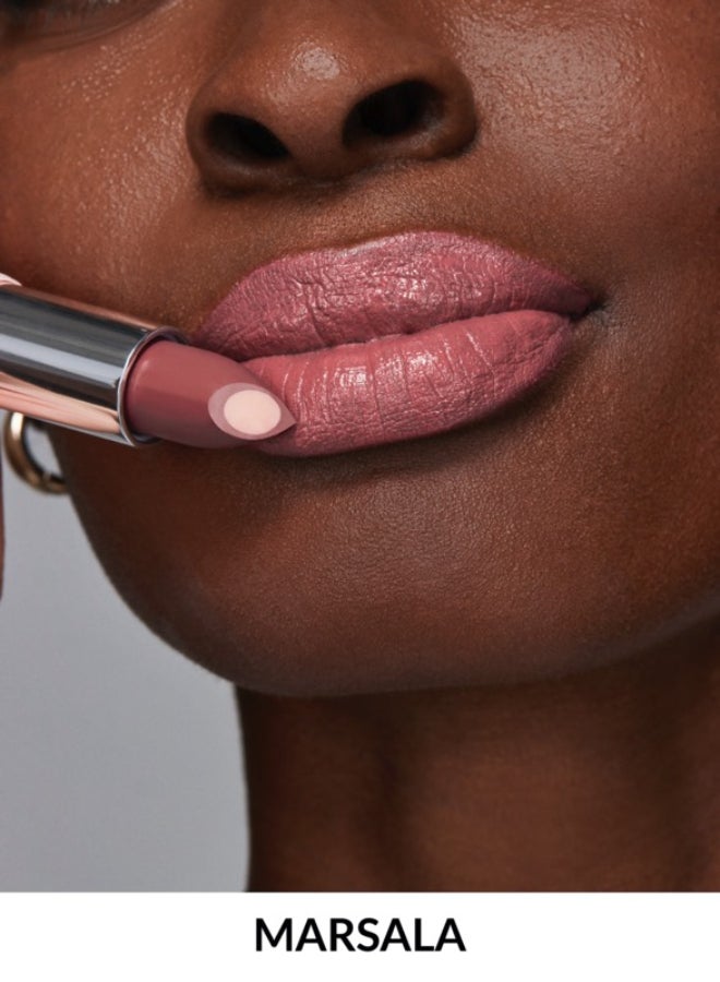 AVON Hydramatic Shine Lipstick With A Hydrating Hyaluronic Core Marsala - Image 2