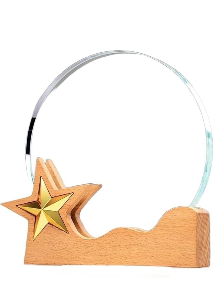 Round Crystal Trophy Award with Wood Base - pzsku/ZECDE8F77023855A19A7CZ/45/_/1719144448/3d2553a6-e84f-4731-8a72-8dd8ba307b91