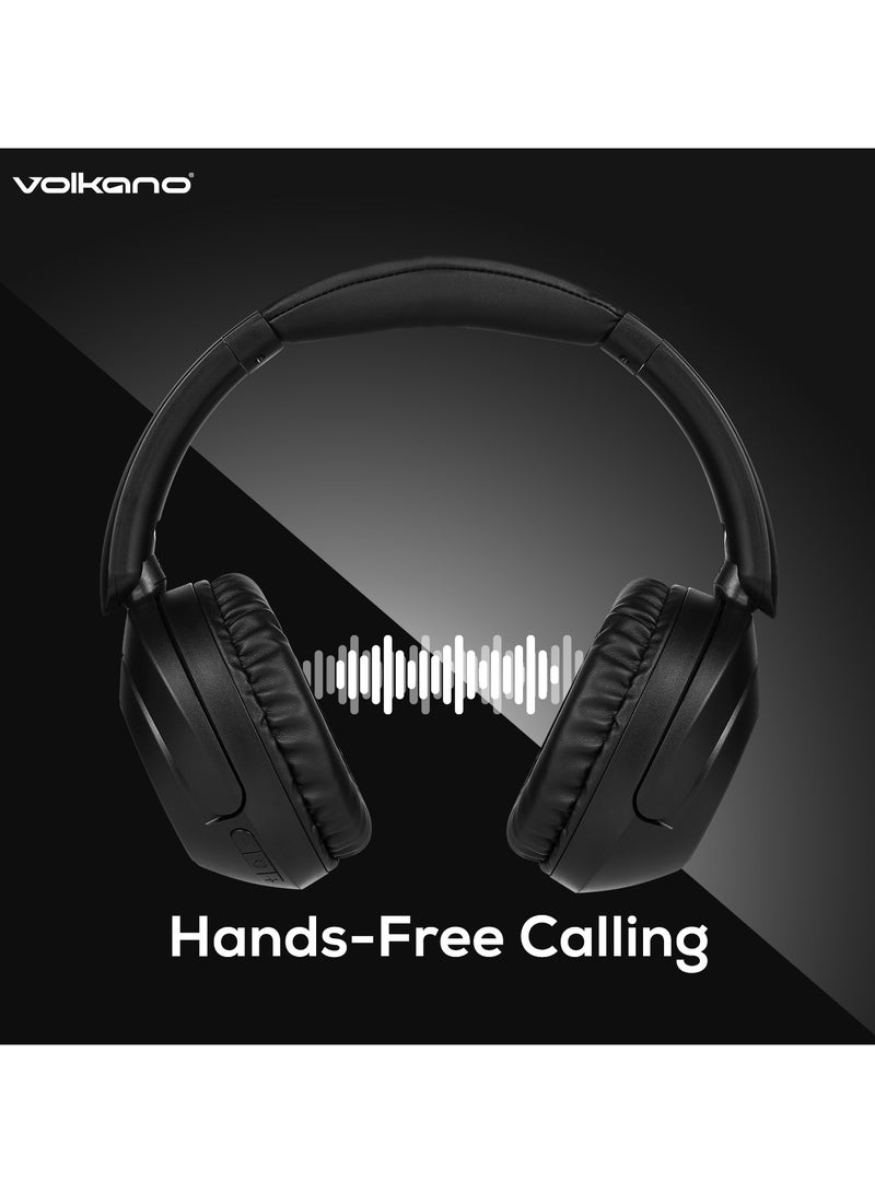 Volkano Ephemeris Series Active Noise Cancelling Headphones with Multiple Modes, Hi-Res Sound, Fast Charge, Soft Earcups, Bluetooth Headphones, Travel Black - Image 2