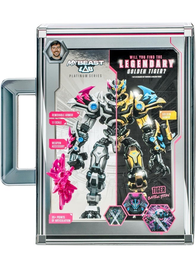 MrBeast Lab Platinum Series Tiger Battle Titan Figure (16.51 cm) - Image 1