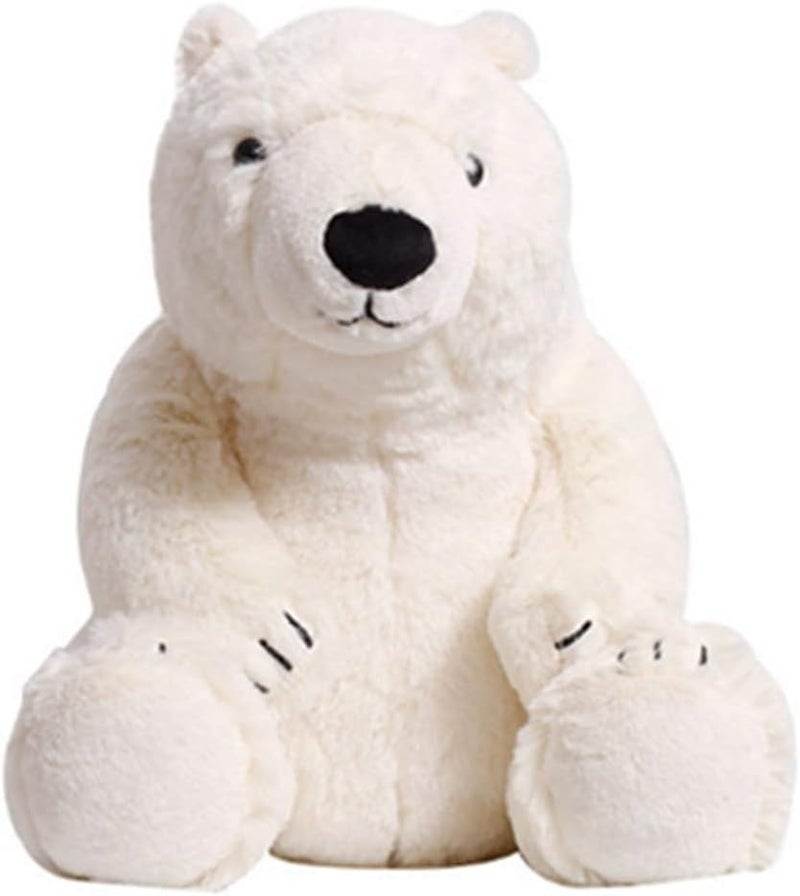OUKEYI Polar Bear Stuffed Animal,35cm Kids Throw Pillow Super Soft Polar Bear Stuffed Animals Toy Kawaii Ice Bear Plushie Adorable Teddy Bear Dolls Hugging/Body Pillow Decor Birthday Gifts for Girls Boys - Image 1