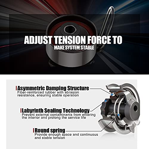 ECCPP TCKWP332 TB332-168K1 CPW6622 Timing Belt Water Pump Kit 2006-2009 for Mitsubishi Eclipse 2004-2006 for Mitsubishi Galant 2004-2006 for Mitsubishi Lancer 2004-2006 for Mitsubishi Outlander - Image 4